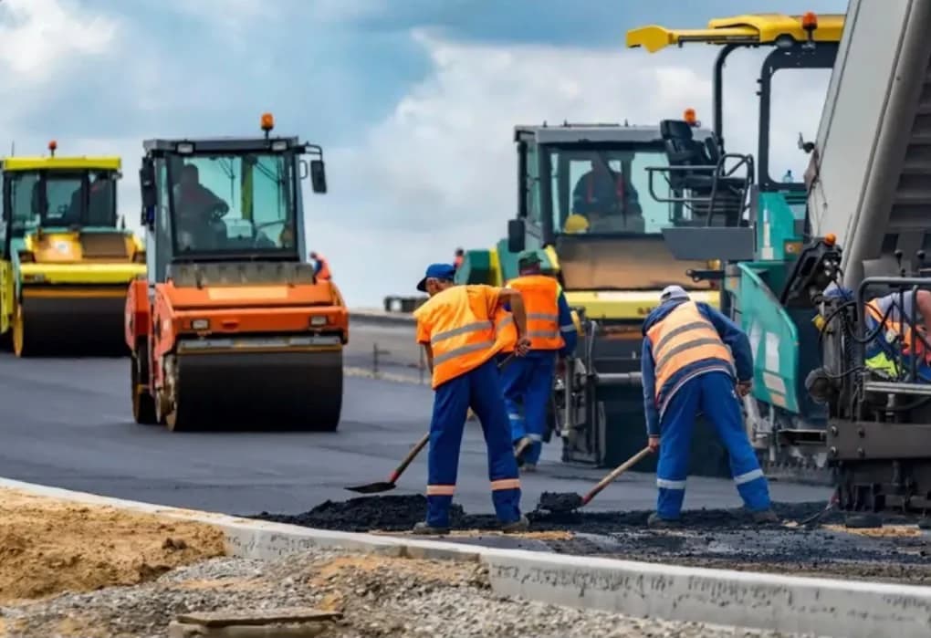 Civil Engineering Construction — Asphalt Paving 01