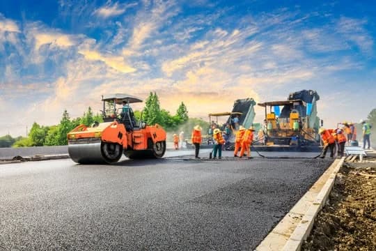 Civil Engineering Construction — Asphalt Paving 02